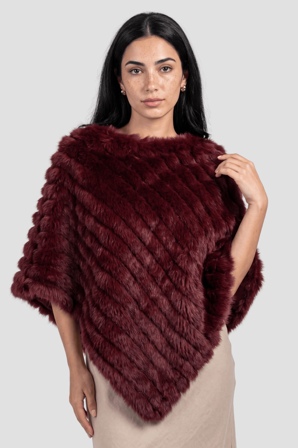 Cape fourrure rouge Héritage fourrure