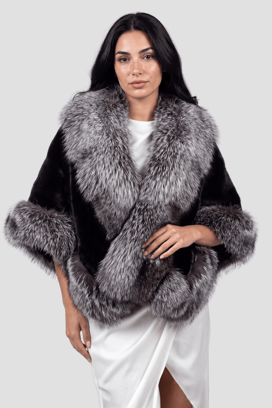 Cape fourrure vison femme Héritage fourrure