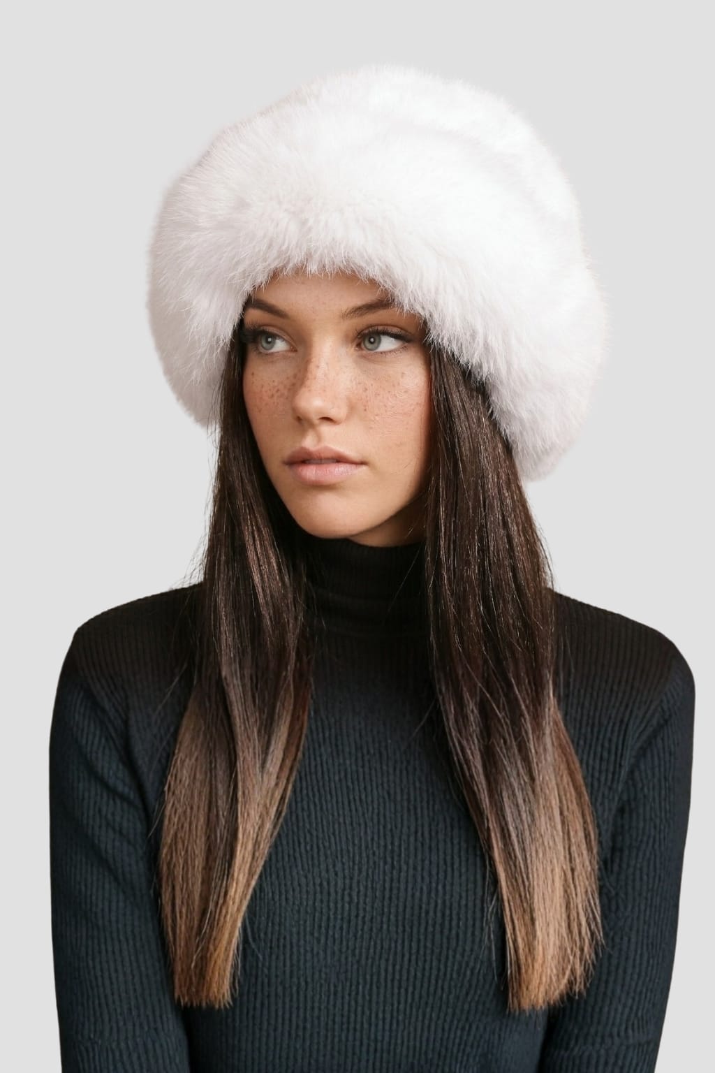 Chapeau fourrure blanc Héritage fourrure