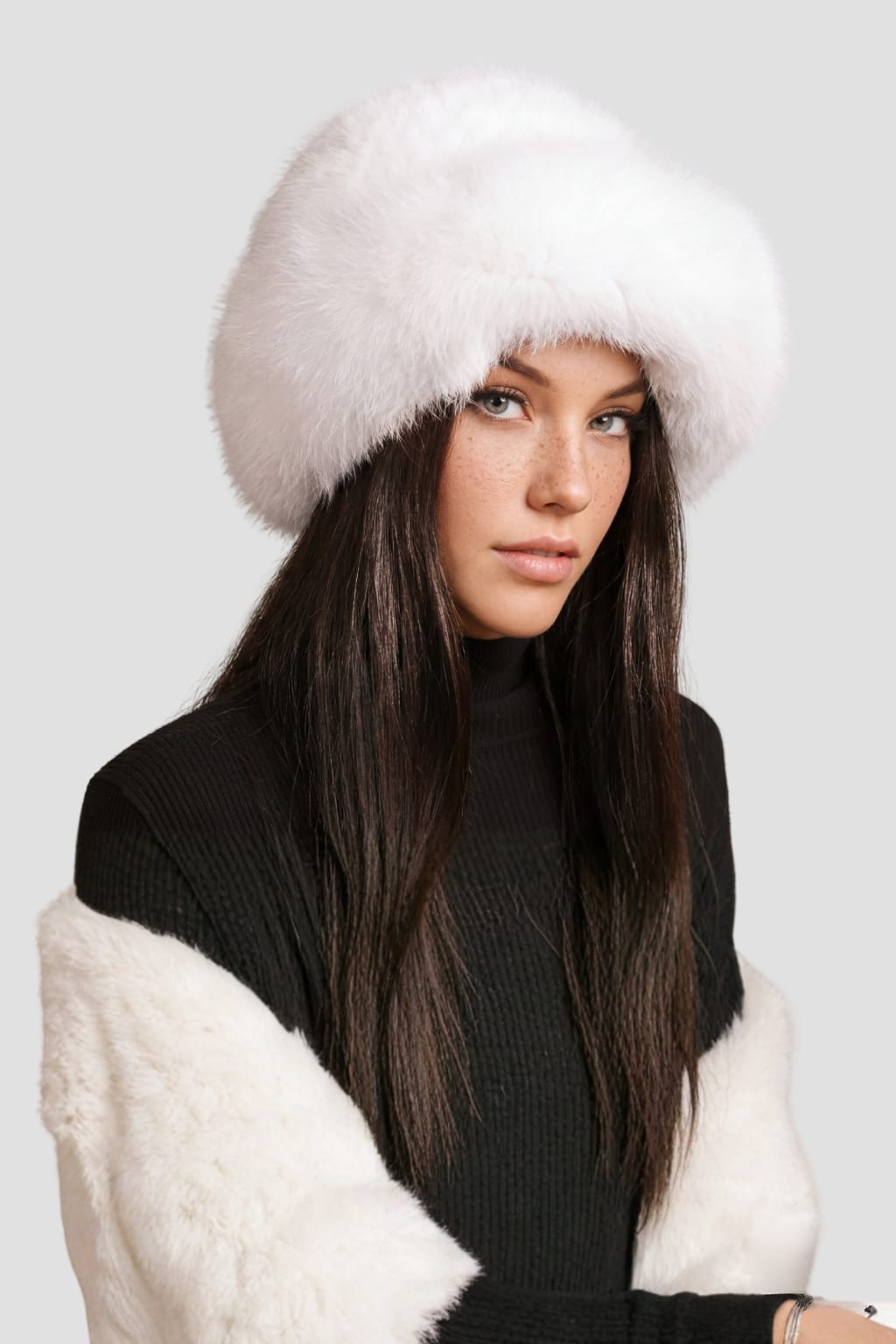 Chapeau fourrure blanc Héritage fourrure