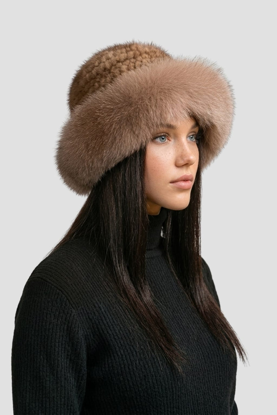 Chapeau fourrure marron Héritage fourrure