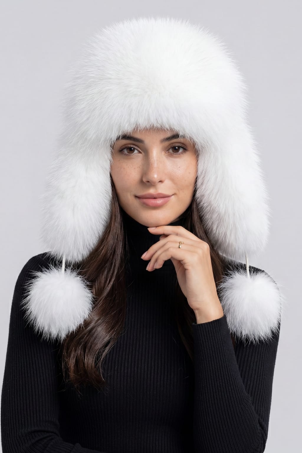Chapka fourrure blanc Héritage fourrure