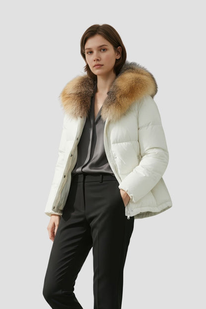 Doudoune à fourrure longue neige Héritage fourrure