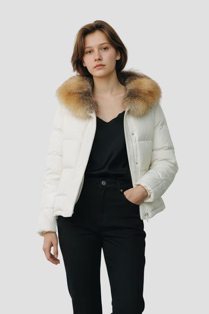 Doudoune à fourrure longue neige Héritage fourrure