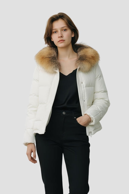 Doudoune à fourrure longue neige Héritage fourrure