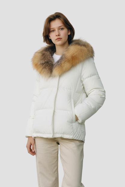 Doudoune à fourrure longue neige Héritage fourrure