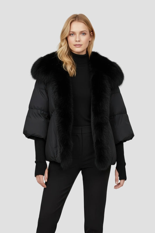 Doudoune en fourrure à manches courtes Héritage fourrure