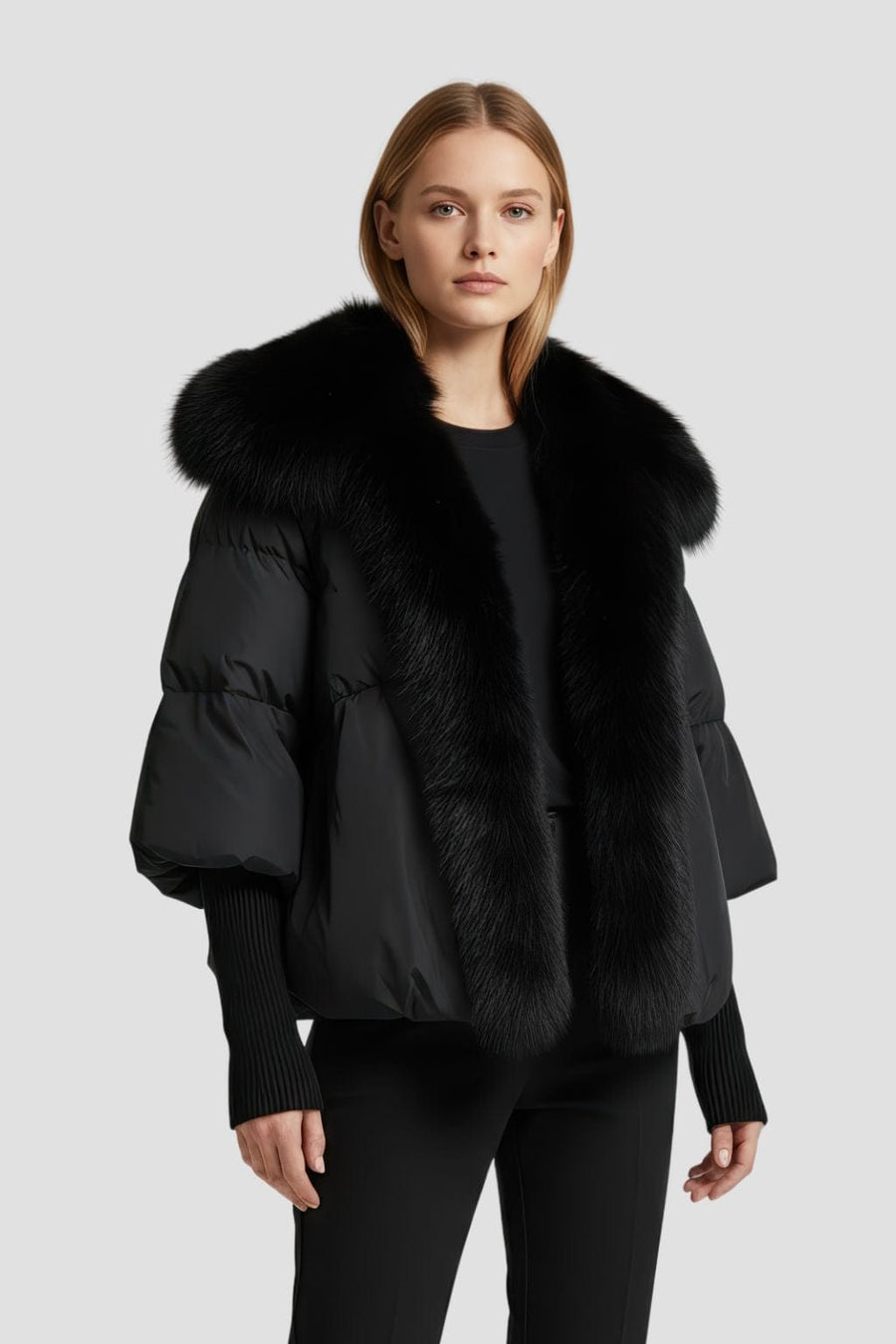 Doudoune en fourrure à manches courtes Héritage fourrure