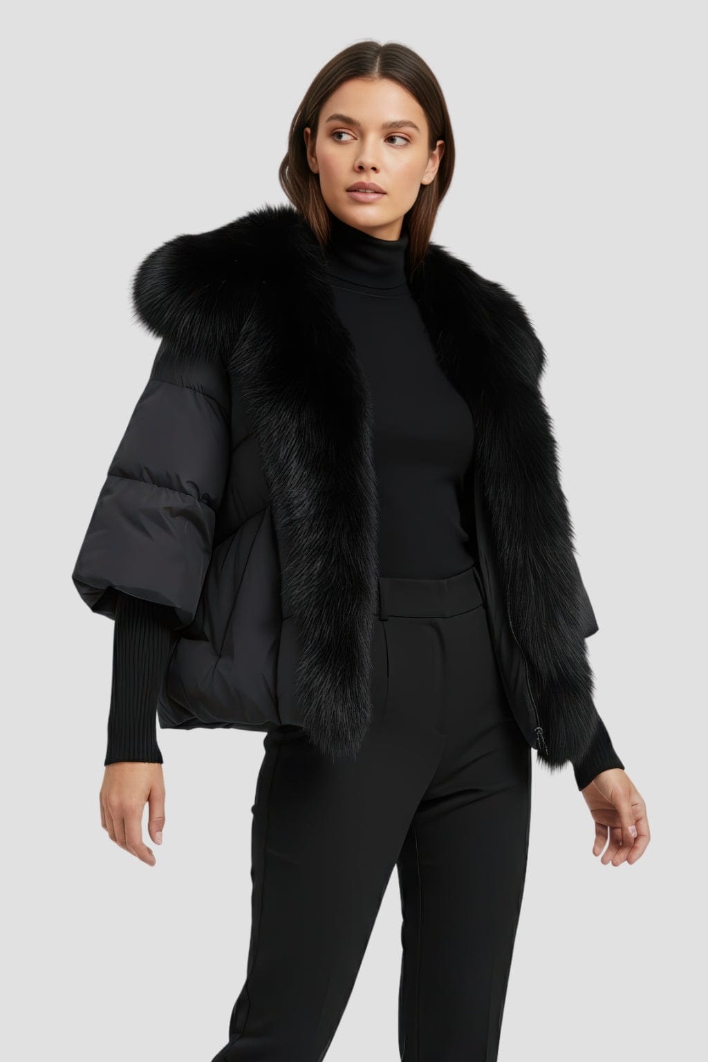 Doudoune en fourrure à manches courtes Héritage fourrure