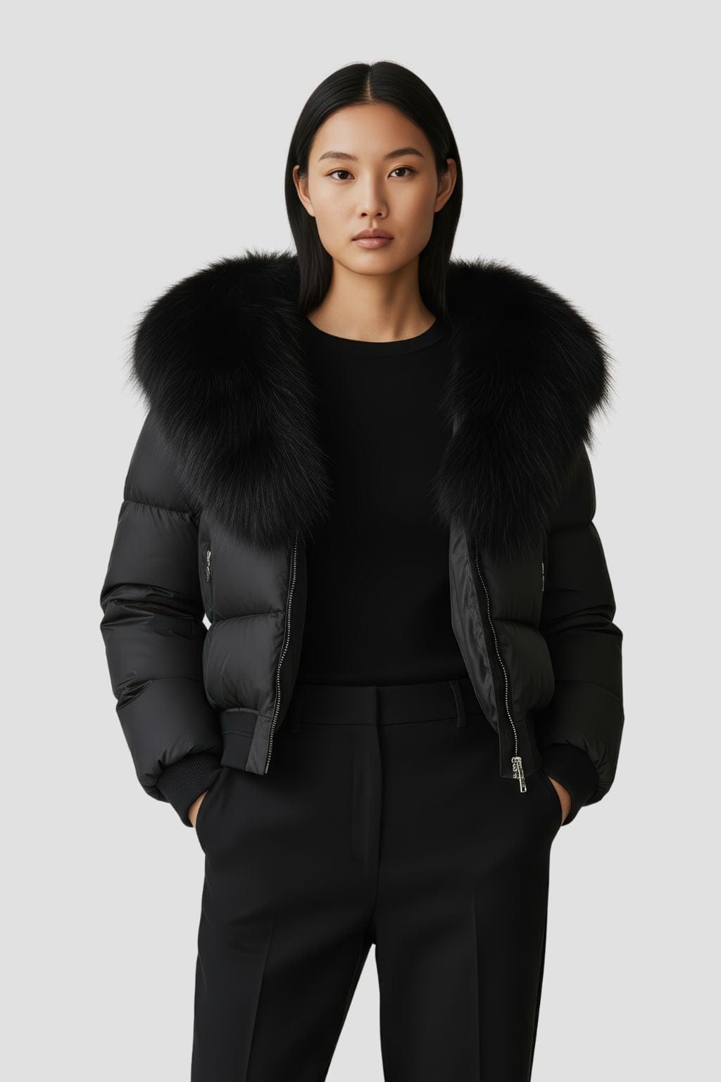 Doudoune femme fourrure naturelle Héritage fourrure