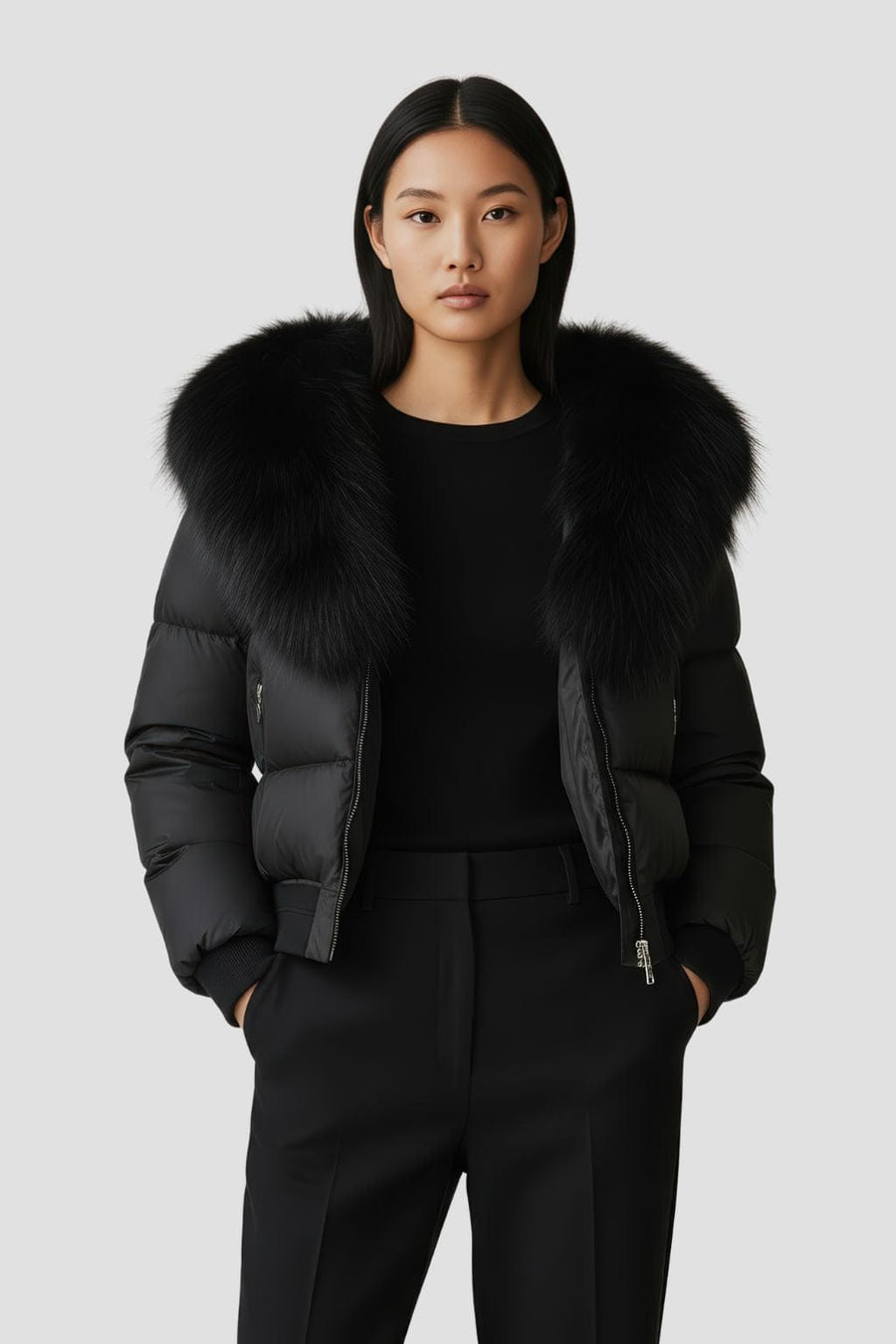 Doudoune femme fourrure naturelle Héritage fourrure