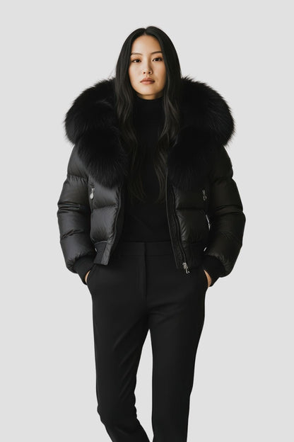 Doudoune femme fourrure naturelle Héritage fourrure
