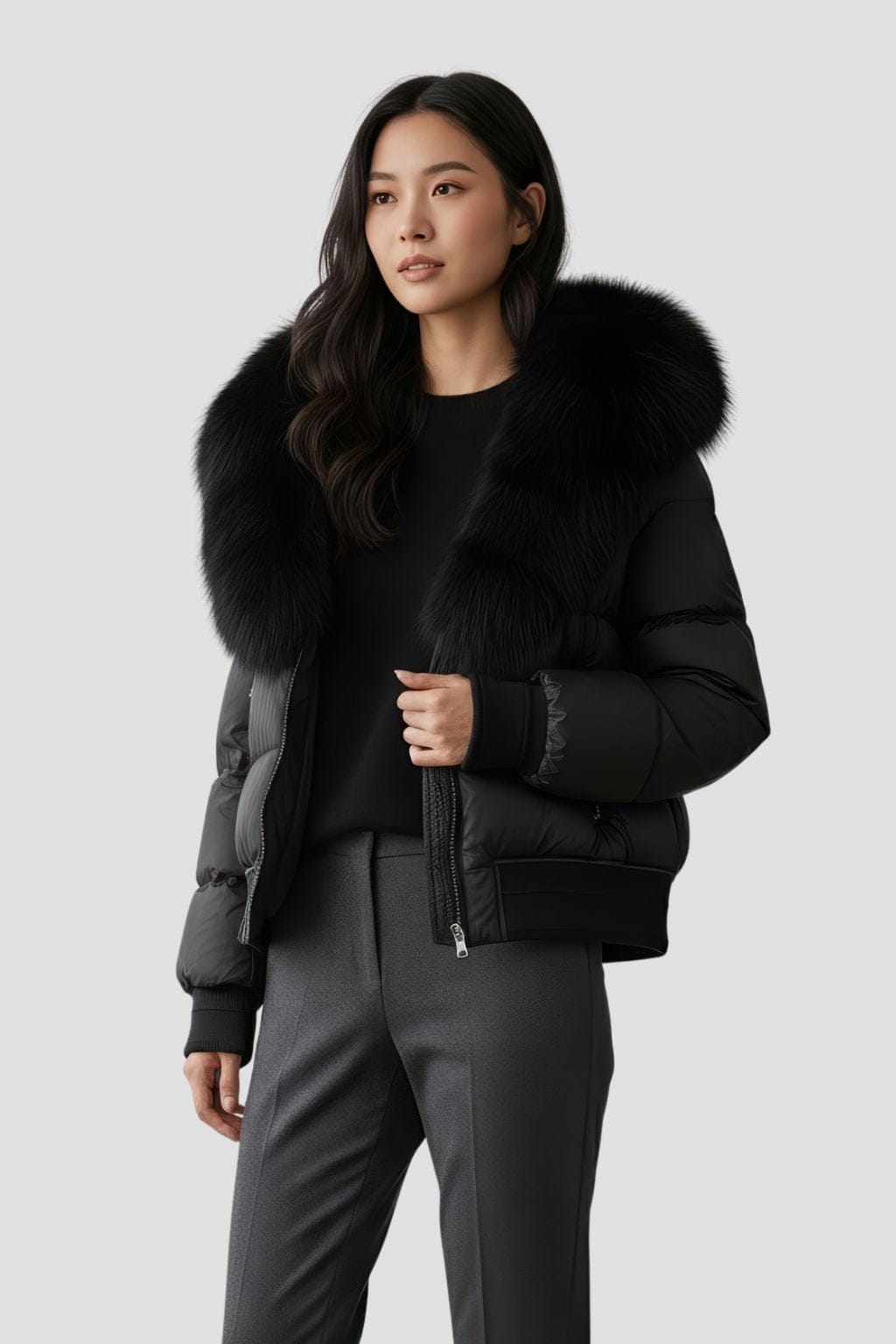 Doudoune femme fourrure naturelle Héritage fourrure