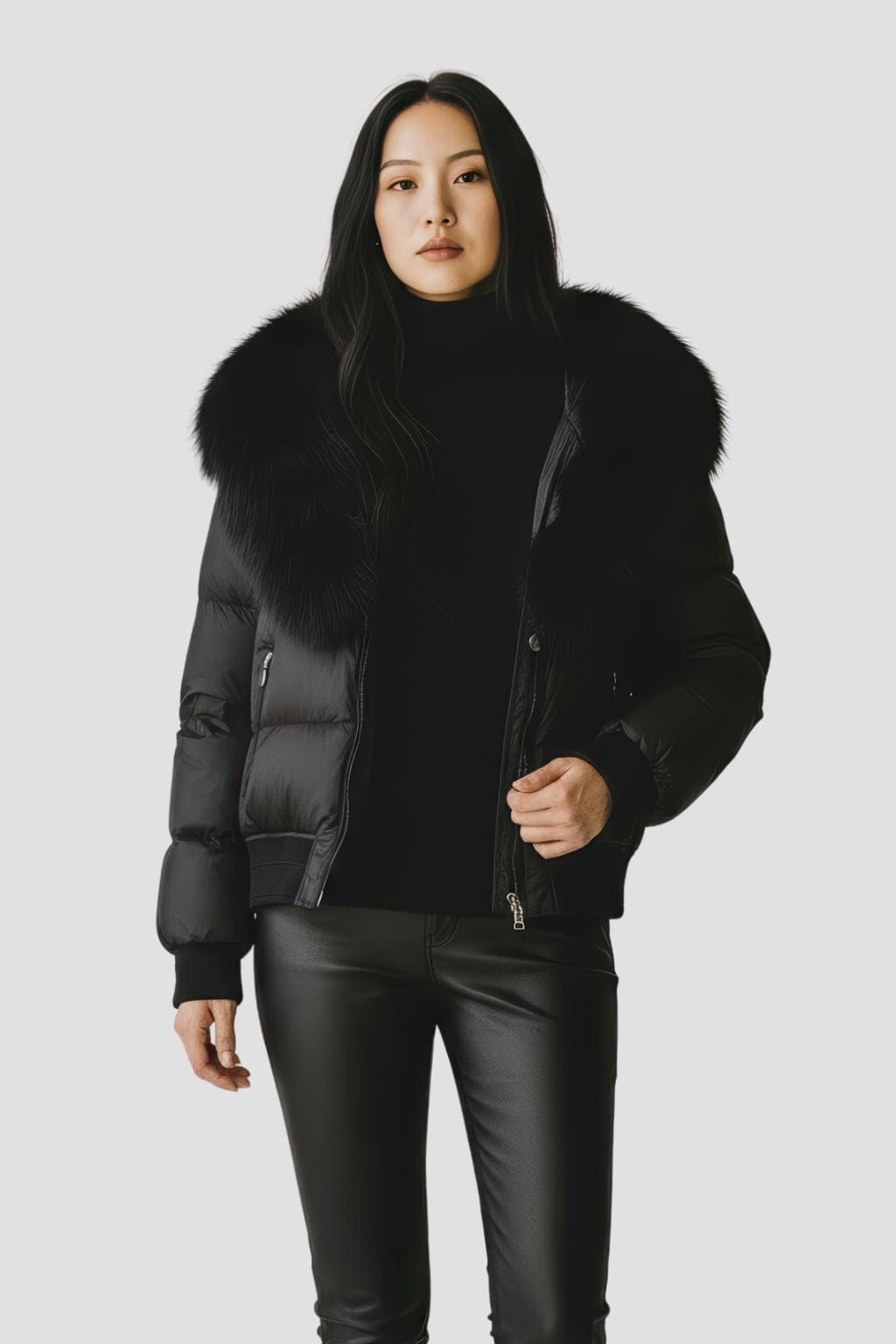 Doudoune femme fourrure naturelle Héritage fourrure