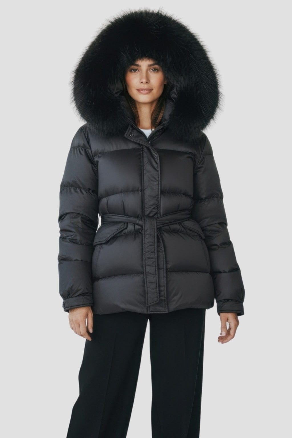 Doudoune femme fourrure renard Héritage fourrure