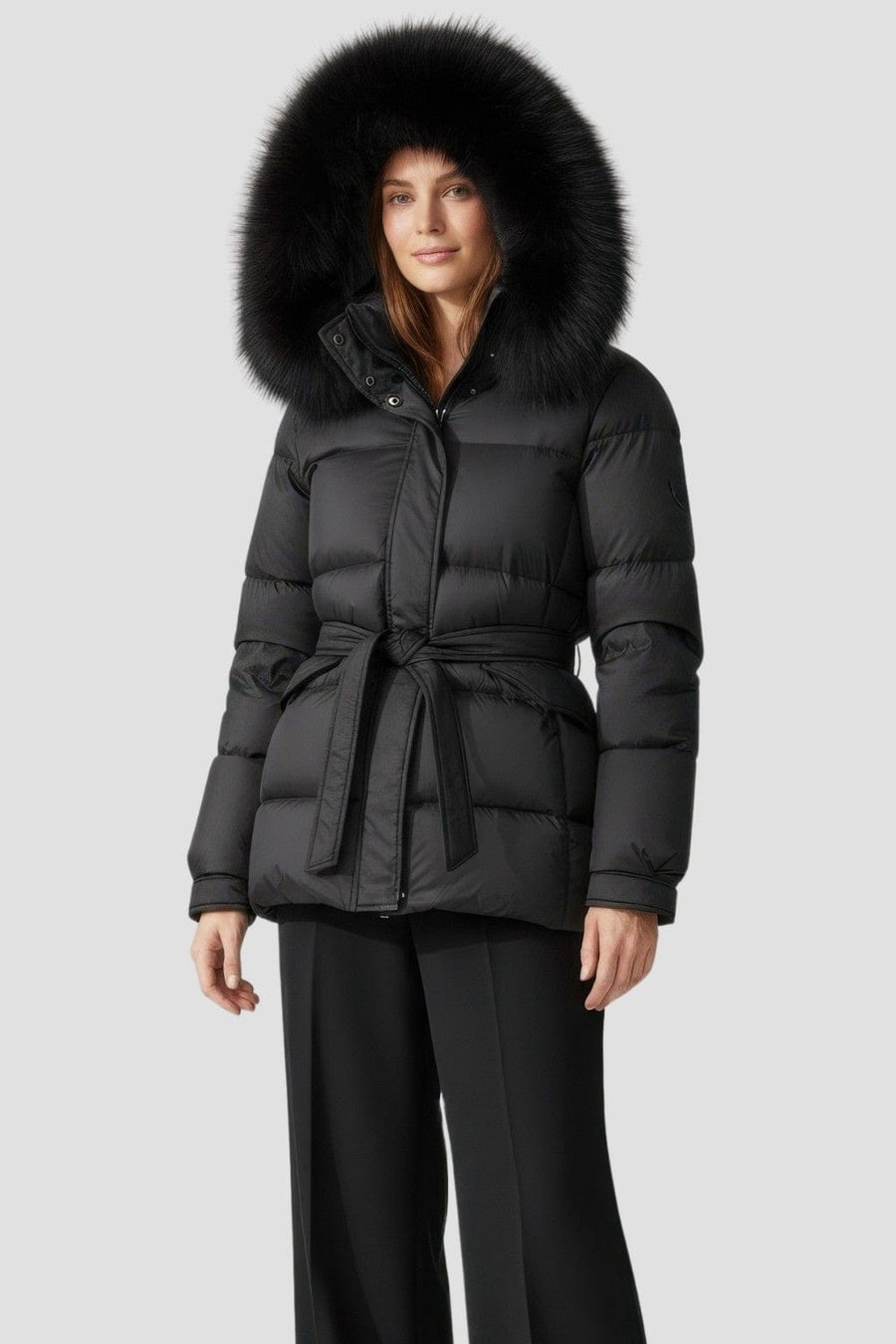 Doudoune femme fourrure renard Héritage fourrure