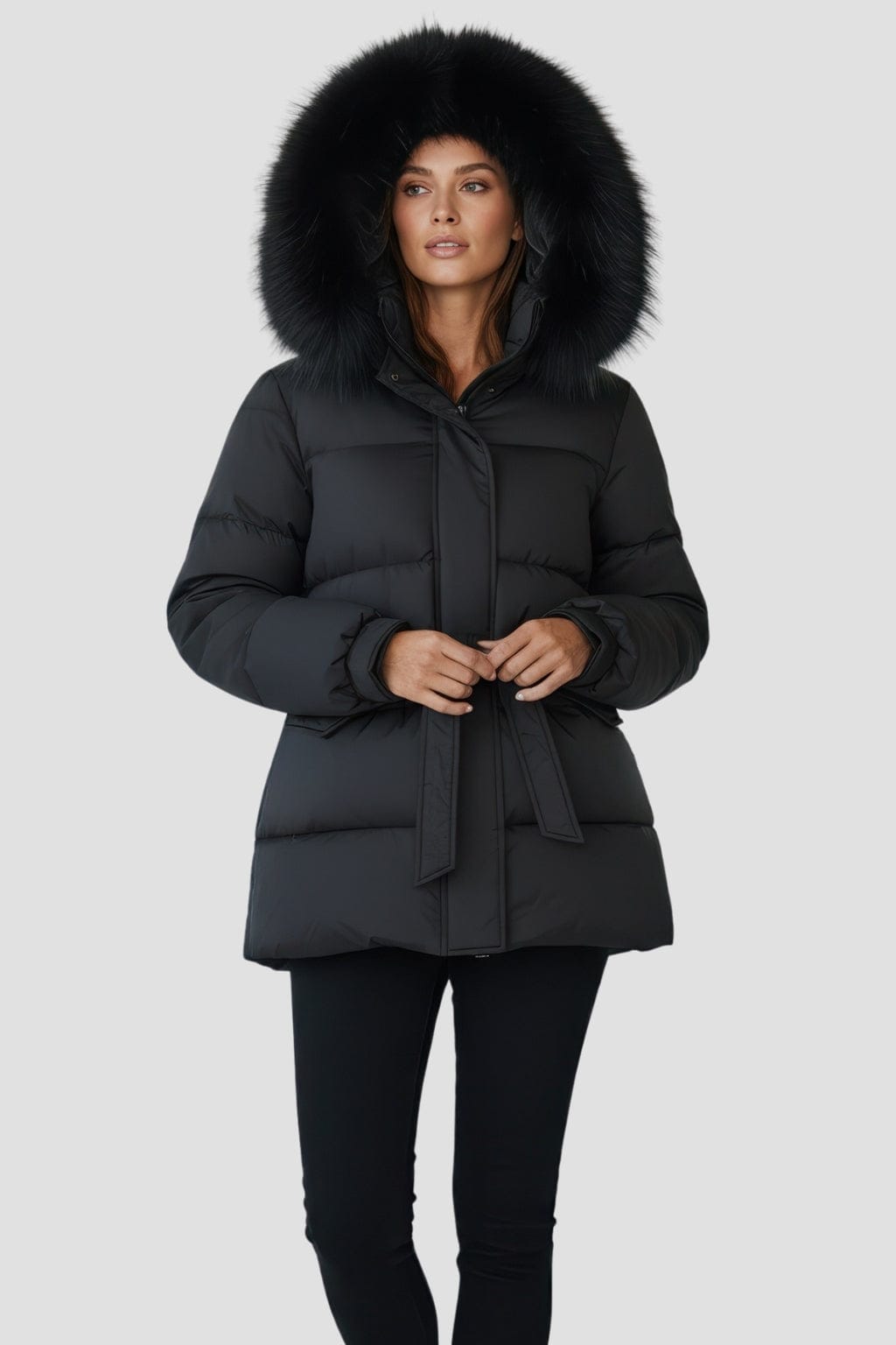 Doudoune femme fourrure renard Héritage fourrure