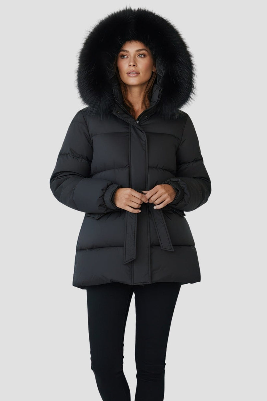 Doudoune femme fourrure renard Héritage fourrure