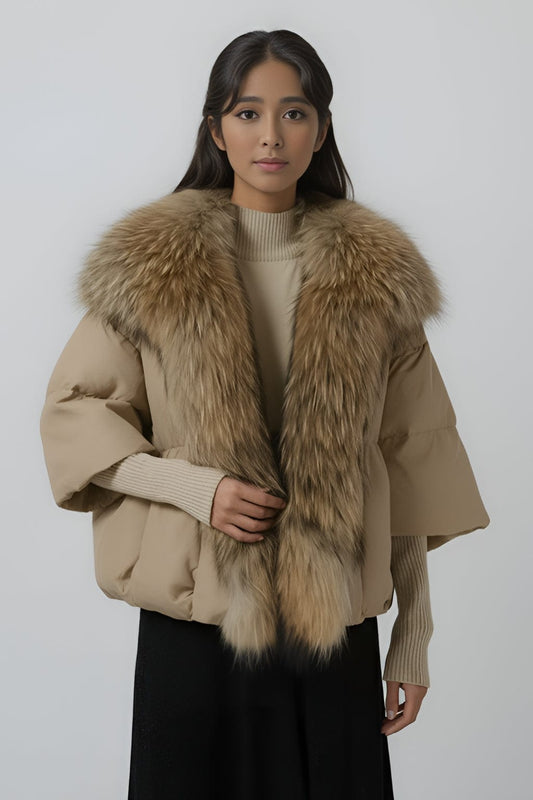 Doudoune fourrure femme chaude Héritage fourrure