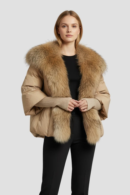 Doudoune fourrure femme chaude Héritage fourrure