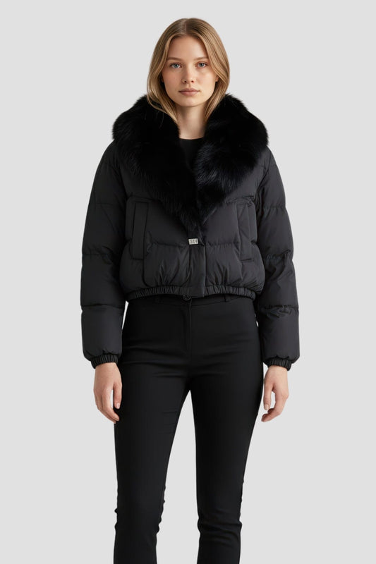 Doudoune fourrure femme chaude Héritage fourrure