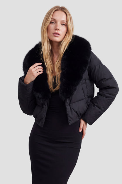 Doudoune fourrure femme chaude Héritage fourrure