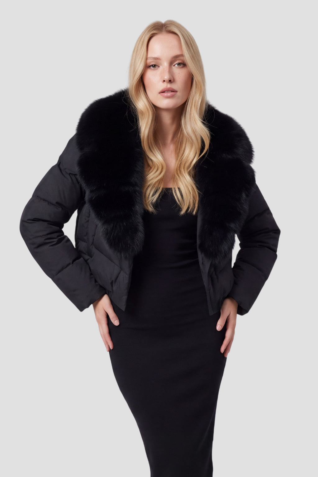 Doudoune fourrure femme chaude Héritage fourrure