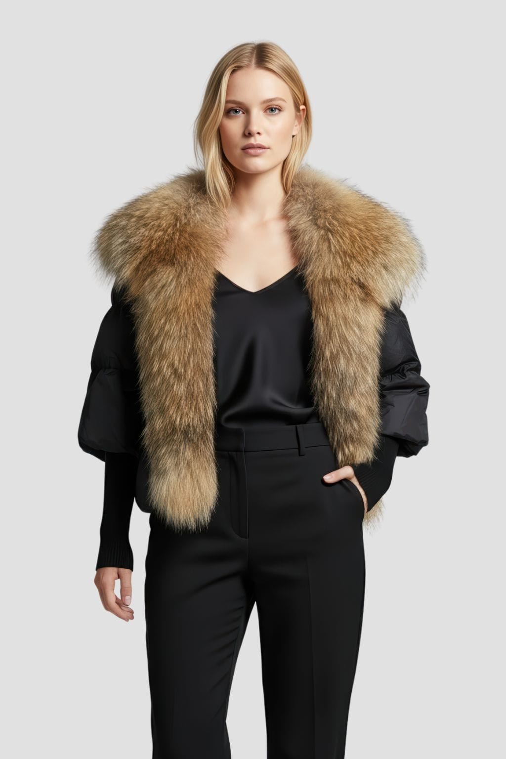 Doudoune fourrure femme épaisse Héritage fourrure