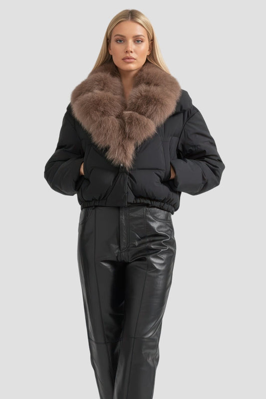 Doudoune fourrure femme épaisse Héritage fourrure