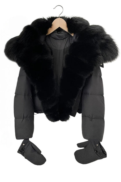 Doudoune fourrure femme hiver Héritage fourrure