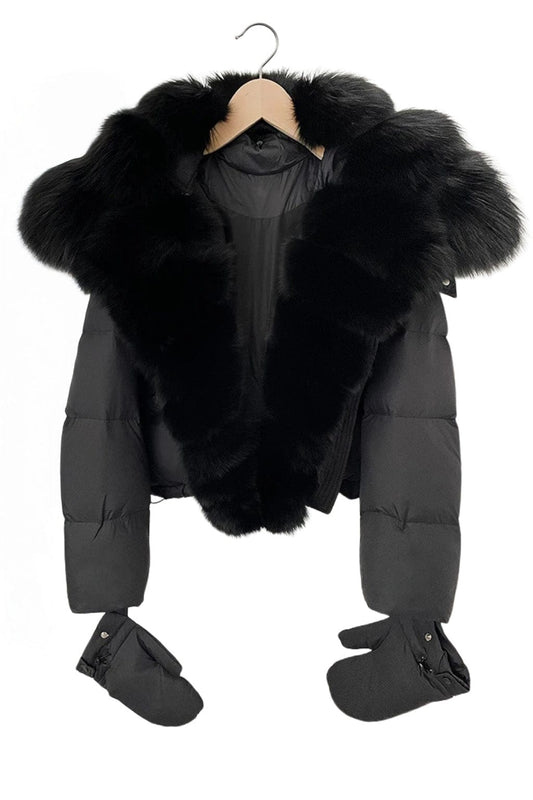 Doudoune fourrure femme hiver Héritage fourrure