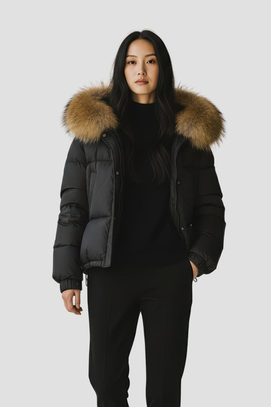 Doudoune fourrure femme hiver Héritage fourrure