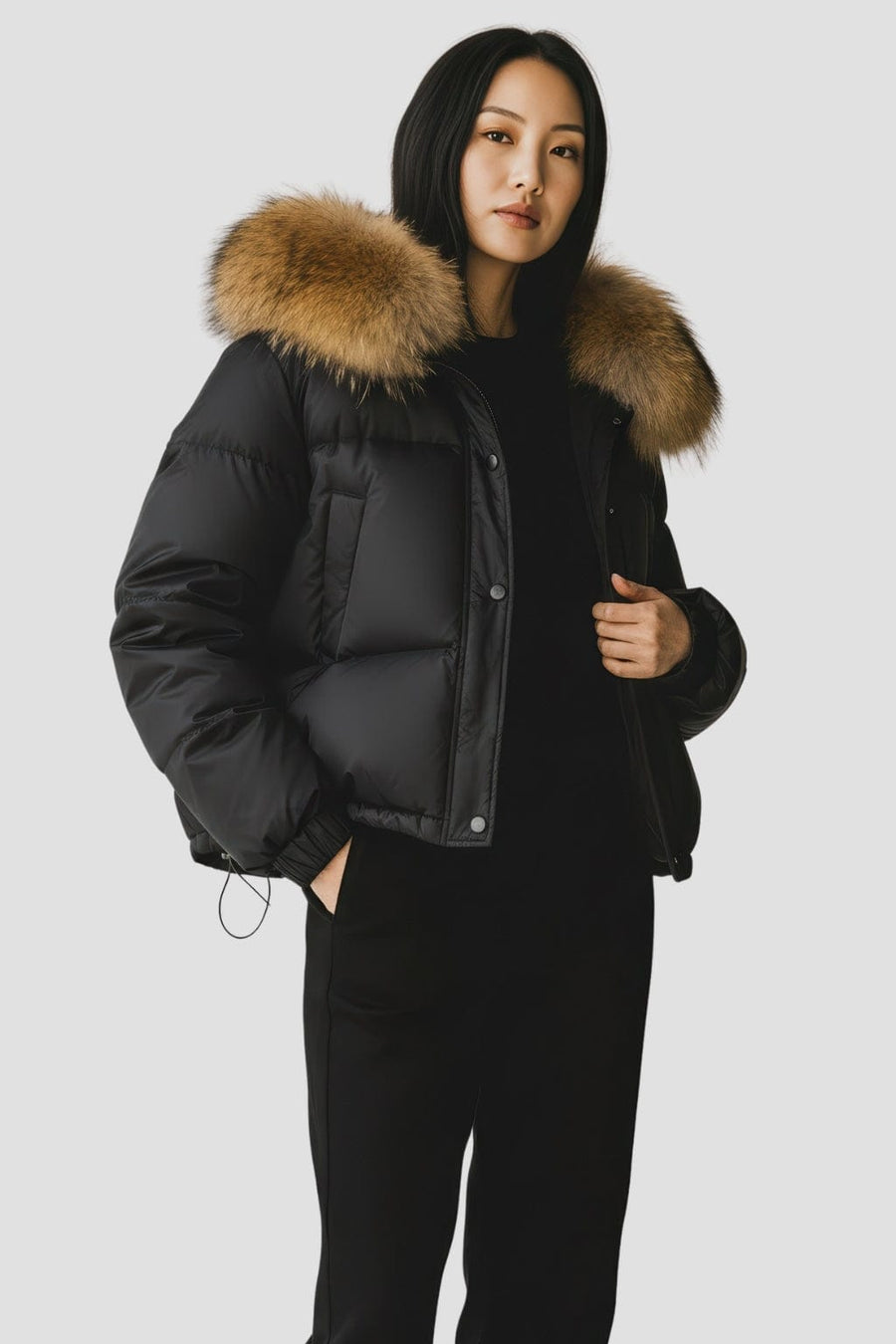 Doudoune fourrure femme hiver Héritage fourrure
