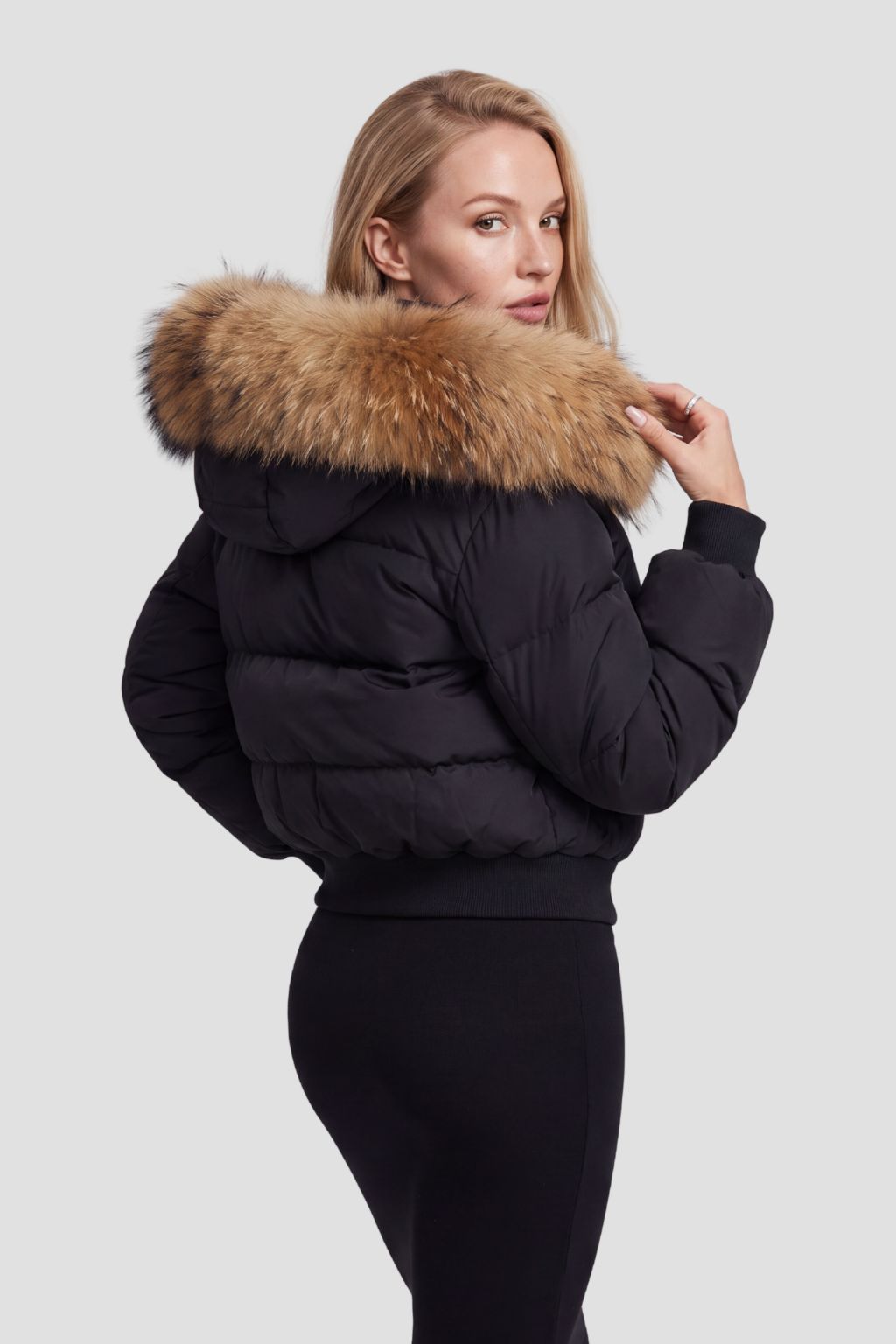 Doudoune fourrure femme hiver Héritage fourrure