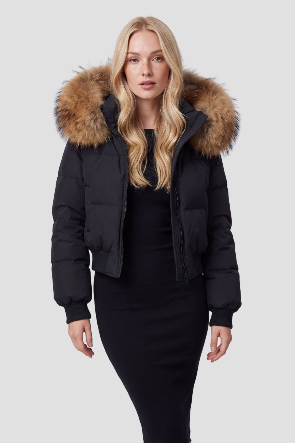 Doudoune fourrure femme hiver Héritage fourrure