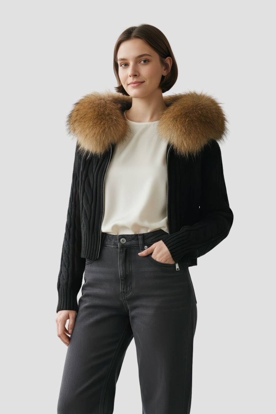 Gilet en fourrure de renard Héritage fourrure