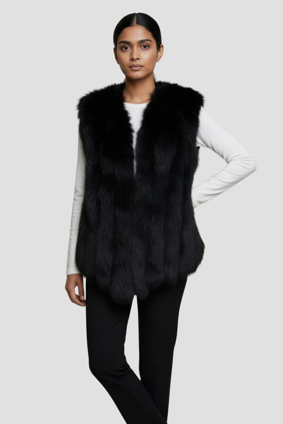 Gilet en fourrure de renard Héritage fourrure