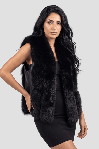 Gilet en fourrure de renard Héritage fourrure