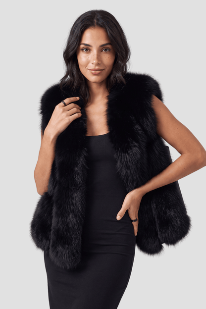 Gilet en fourrure de renard Héritage fourrure