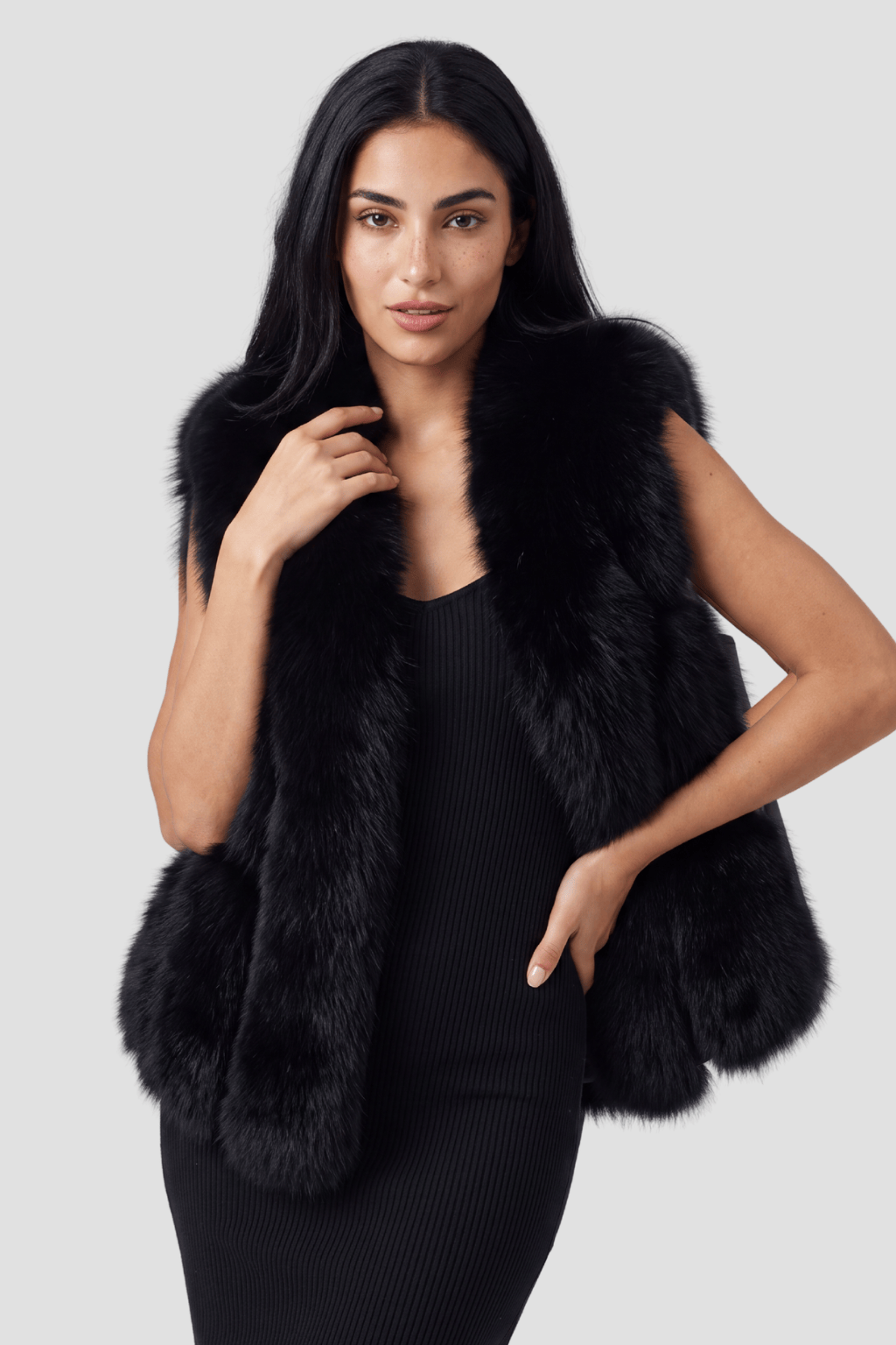 Gilet en fourrure de renard Héritage fourrure