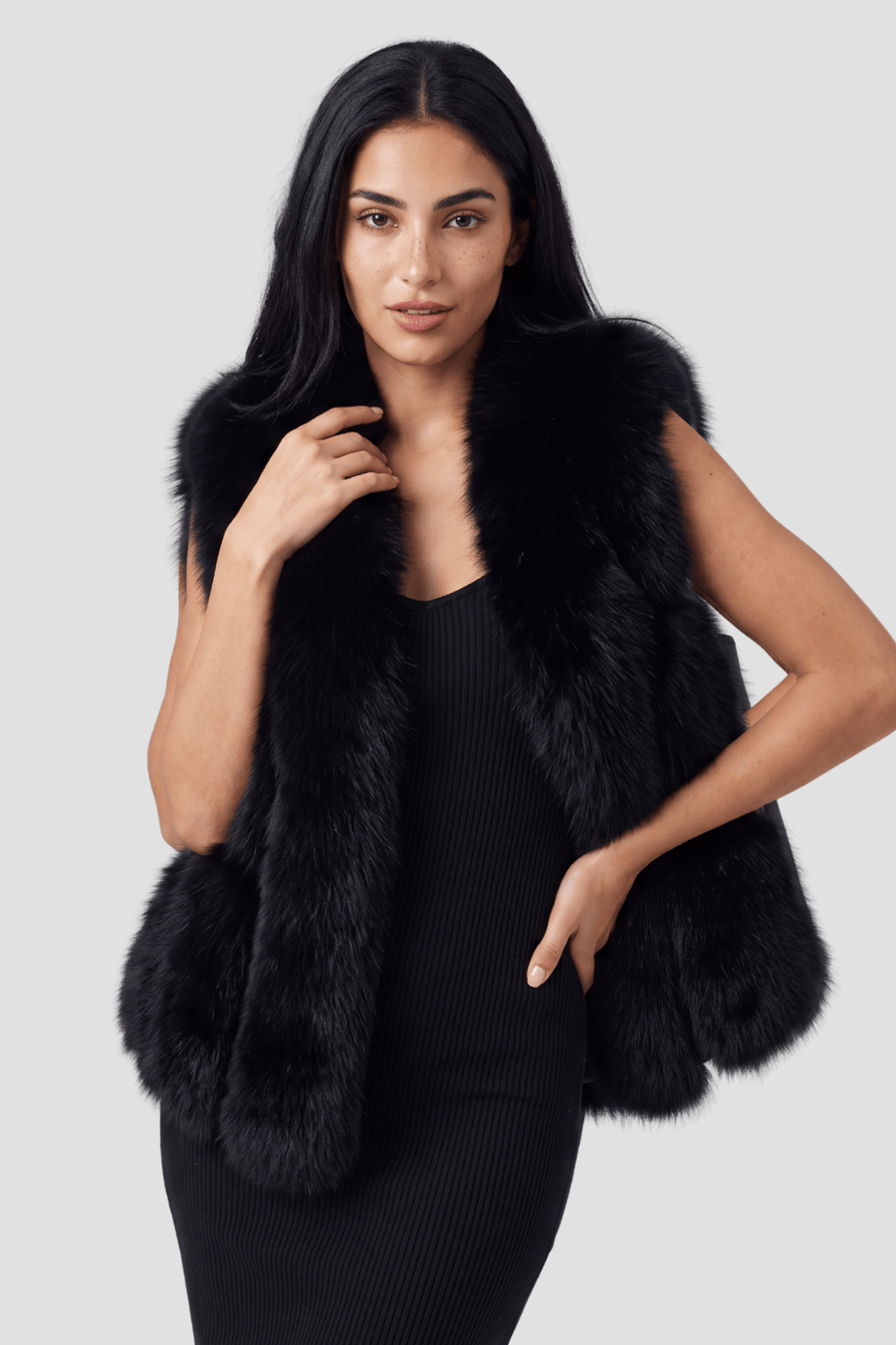 Gilet en fourrure de renard Héritage fourrure