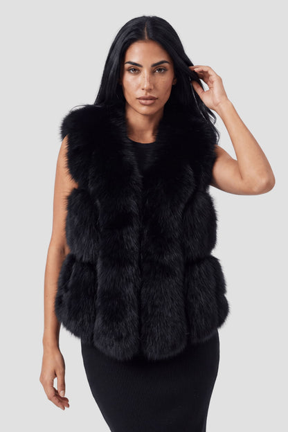 Gilet en fourrure de renard Héritage fourrure