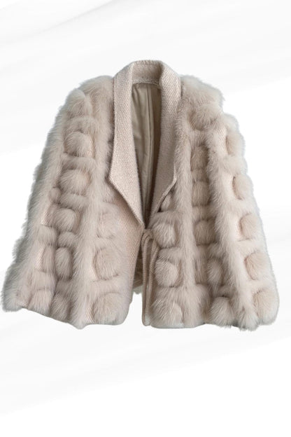 Gilet en fourrure de renard clair Héritage fourrure