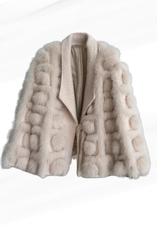 Gilet en fourrure de renard clair Héritage fourrure