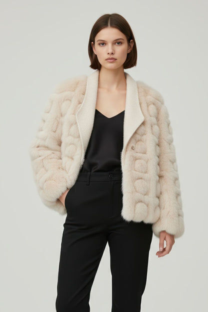 Gilet en fourrure de renard clair Héritage fourrure