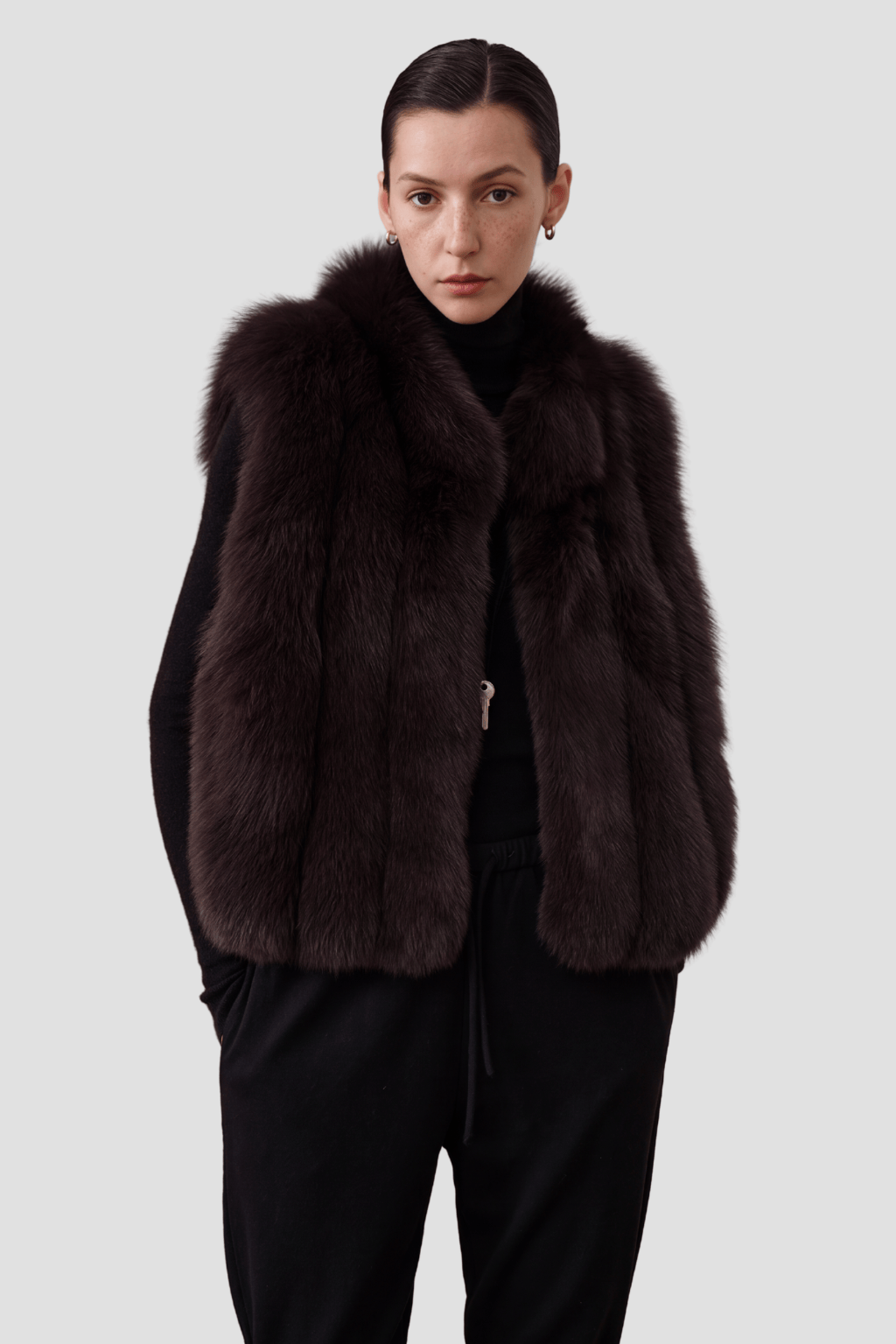 Gilet fourrure femme