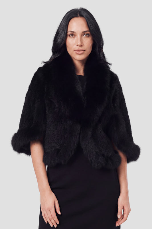 Gilet en fourrure de vison noir Héritage fourrure