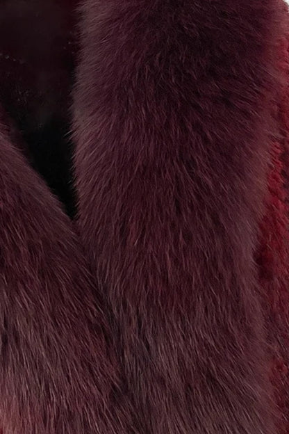 Gilet en fourrure de vison rouge Héritage fourrure
