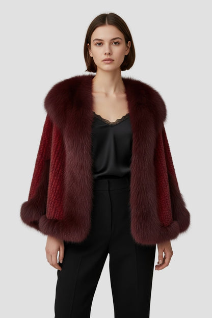 Gilet en fourrure de vison rouge Héritage fourrure