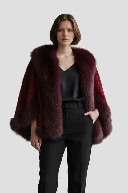 Gilet en fourrure de vison rouge Héritage fourrure